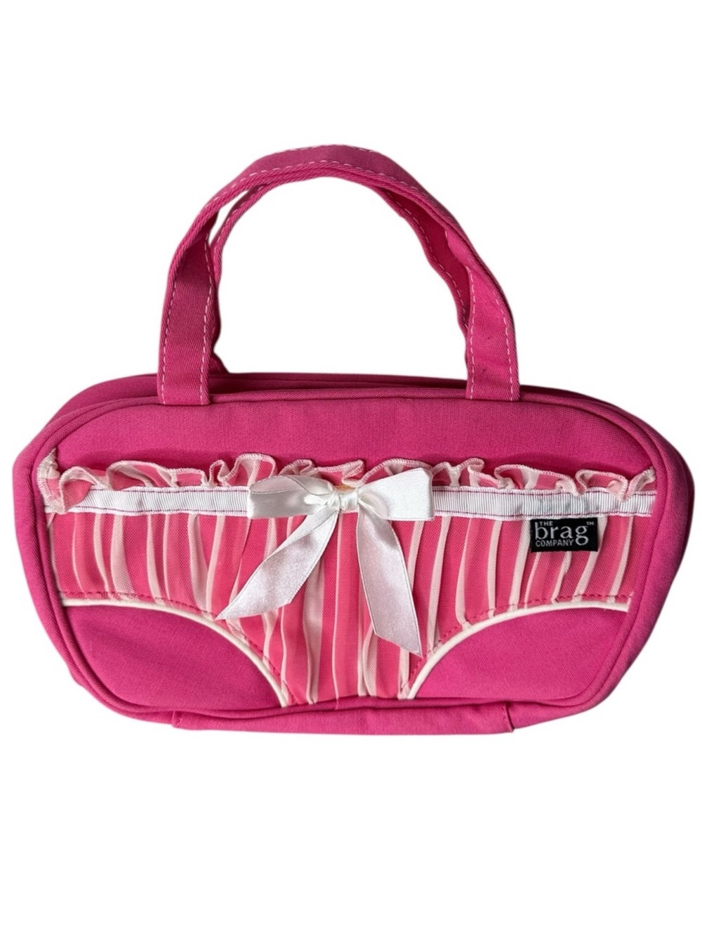 THE BRAG COMPANY Pink Panty Bag Zipper Mesh Underwear Intimates